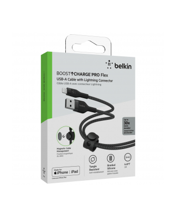 belkin Kabel BoostCharge USB-A do Lightning silikonowy 2m, czarny