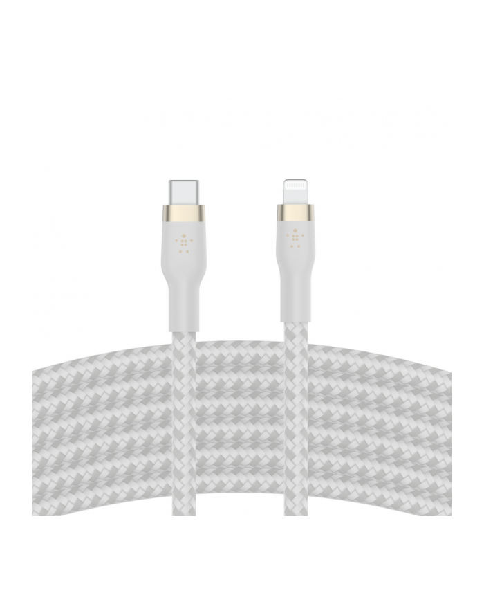 belkin Kabel BoostCharge USB-C/Lightning Silikonowy w oplocie 1m biały główny
