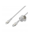 belkin Kabel BoostCharge USB-C/Lightning Silikonowy w oplocie 1m biały - nr 12