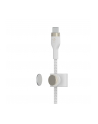 belkin Kabel BoostCharge USB-C/Lightning Silikonowy w oplocie 1m biały - nr 18