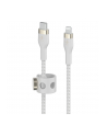 belkin Kabel BoostCharge USB-C/Lightning Silikonowy w oplocie 1m biały - nr 19