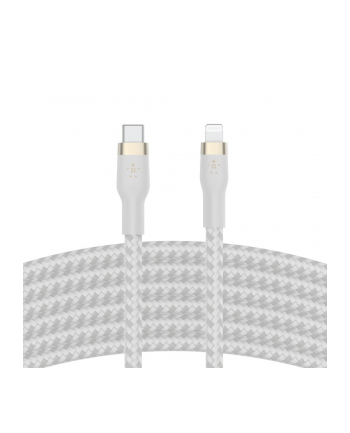 belkin Kabel BoostCharge USB-C/Lightning Silikonowy w oplocie 1m biały