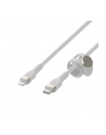 belkin Kabel BoostCharge USB-C/Lightning Silikonowy w oplocie 1m biały - nr 4