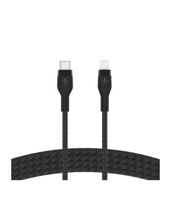 belkin Kabel BoostCharge USB-C/Lightning Silikonowy w oplocie 2m czarny