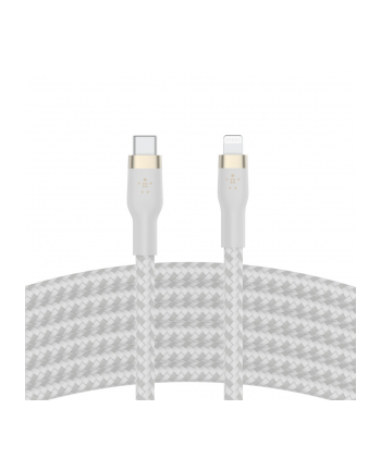 belkin Kabel BoostCharge USB-C/Lightning Silikonowy w oplocie 2m biały