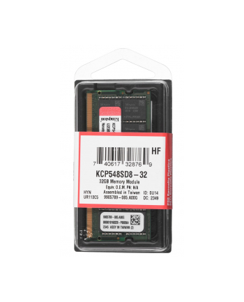kingston Pamięć notebookowa DDR5 32GB(1*32GB)/4800
