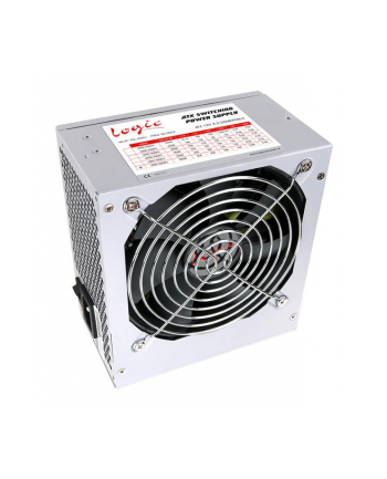 Zasilacz ATX LOGIC 600W PSU PFC, FAN 120MM, 4xMOLEX, 1xFDD, 2xSATA, 1xP4, 1x20+4 pin LOGIC