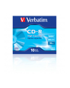 Verbatim CD-R 90/800MB 40X High Capacity extra protection AZO jewel box - 43428 - nr 10