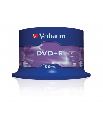 Dysk DVD+R VERBATIM 16x  Cake 50Pack 43550