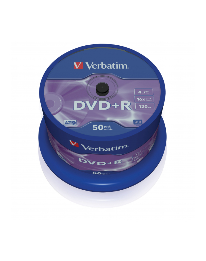 Dysk DVD+R VERBATIM 16x  Cake 50Pack 43550 główny