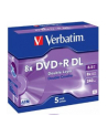 Verbatim double layer DVD+R 8.5GB 8X matte silver/AZO jewel box-43541 5-pack - nr 13