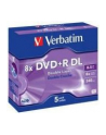 Verbatim double layer DVD+R 8.5GB 8X matte silver/AZO jewel box-43541 5-pack - nr 17