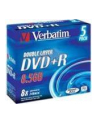 Verbatim double layer DVD+R 8.5GB 8X matte silver/AZO jewel box-43541 5-pack - nr 21
