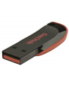 SANDISK 16GB USB2.0 Flash Drive Cruzer Blade, Black/Red - nr 16