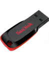 SANDISK 16GB USB2.0 Flash Drive Cruzer Blade, Black/Red - nr 45