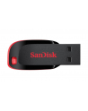 SANDISK 16GB USB2.0 Flash Drive Cruzer Blade, Black/Red - nr 49