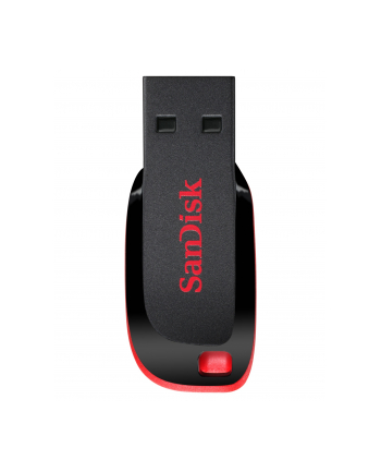 SANDISK 16GB USB2.0 Flash Drive Cruzer Blade, Black/Red