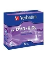 Verbatim double layer DVD+R 8.5GB 8X matte silver/AZO jewel box-43541 5-pack - nr 27