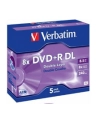 Verbatim double layer DVD+R 8.5GB 8X matte silver/AZO jewel box-43541 5-pack - nr 6