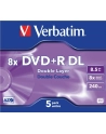 Verbatim double layer DVD+R 8.5GB 8X matte silver/AZO jewel box-43541 5-pack - nr 8