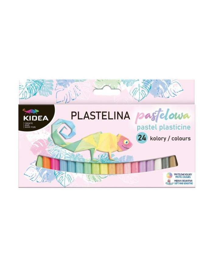 Plastelina Kidea pastelowe 24 kolory Derform główny