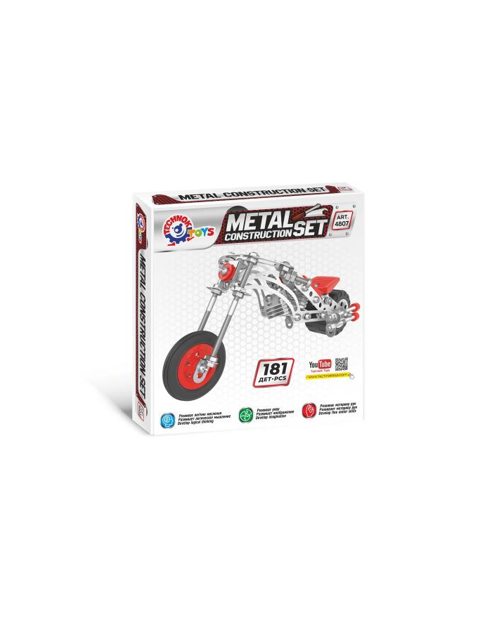 maksik Klocki konstrukcyjne metalowe Motocykl TechnoK 4807 główny