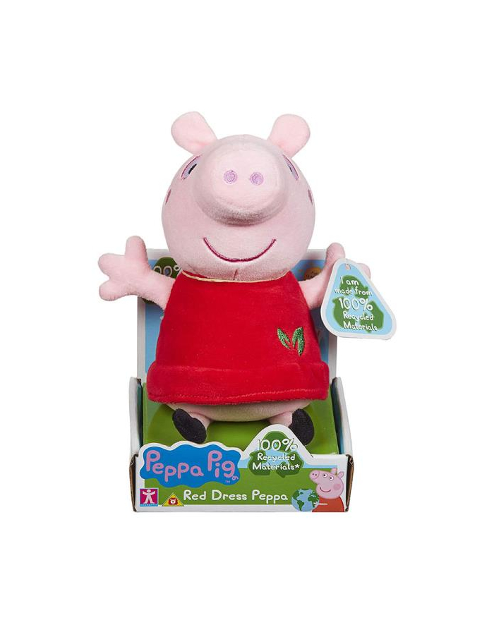 tm toys Maskotka Świnka Peppa czerwona sukienka 20cm Eko plusz 07356 główny