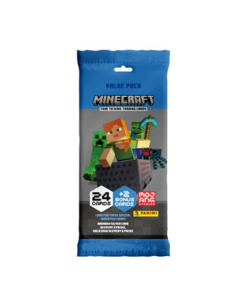 Saszetka z kartami 24+2 specjalne Minecraft 26993 Panini