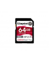 kingston Karta pamięci SD 64GB Canvas React Plus 300/260 UHS-II U3 - nr 17