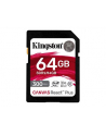 kingston Karta pamięci SD 64GB Canvas React Plus 300/260 UHS-II U3 - nr 4