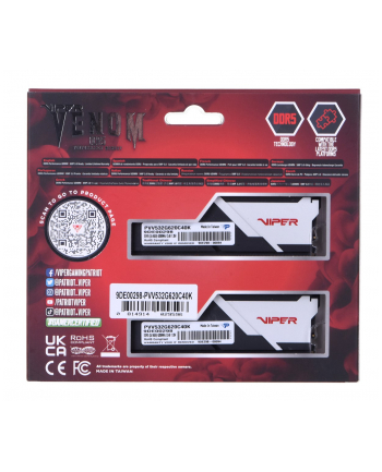 patriot Pamięć DDR5 Viper Venom 32GB/6200 (2x16GB) CL40