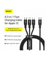 Baseus RAPID 3IN1 Typ-C, Lightning, micro-USB PD20W 1,5m (6953156204294) - nr 28