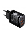 Baseus Ładowarka sieciowa Compact Quick Charger 2xUSB USB-C PD 3A 30W (czarna) - nr 4