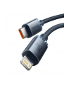 BASEUS Crystal Kabel USB-C Lightning PD 20W 1,2m - czarny - nr 8
