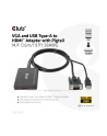 Club 3D Club3D kabel VGA a USB-A na HDMI, M/F, 0.6m (CL3) - nr 17