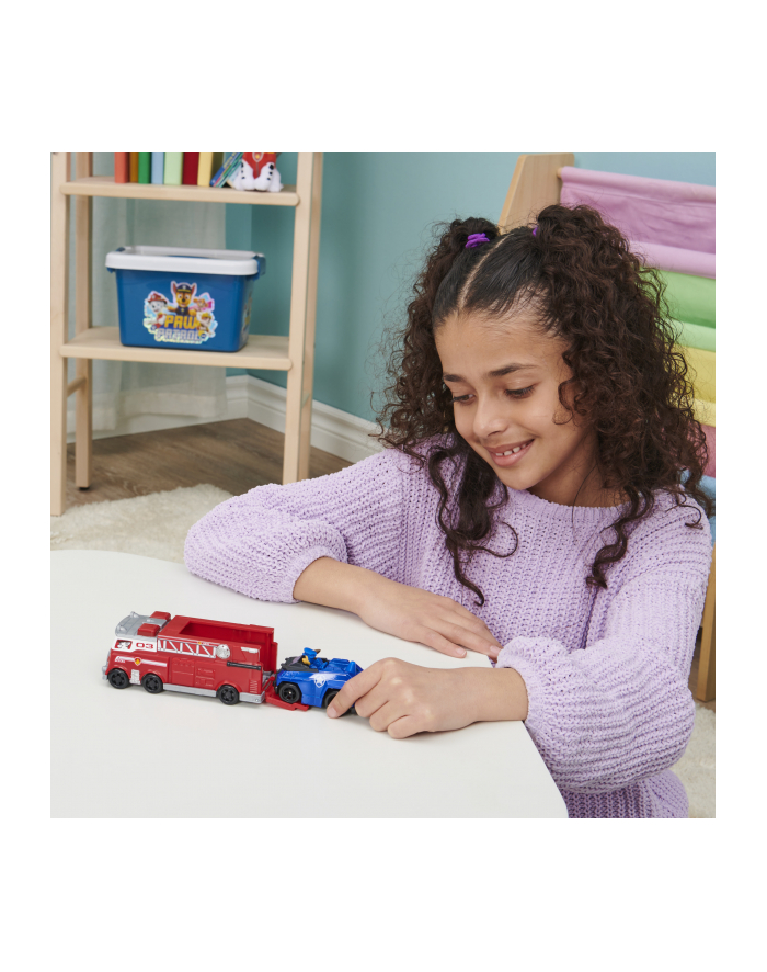 PAW PATROL Psi Patrol: Zestaw Drużynowy Wóż Strażacki + Pojazd Chase'a 6063231 Spin Master główny