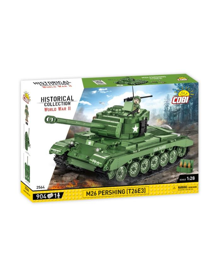 COBI 2564 Historical Collection WWII Czołg M26 Pershing (T26E3) 904 klockI główny