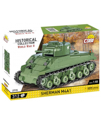 COBI 2715 Historical Collection WWII Czołg Sherman M4A1 312 klocków