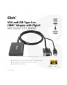 Club 3D Club3D kabel VGA a USB-A na HDMI, M/F, 0.6m (CL3) - nr 10
