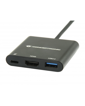 CONCEPTRONIC CONCEPTRONIC CONCEPTRONIC ADAPTER USB USB-C - HDMI + USB-C + USB CZARNY (DONN01B)  (DONN01B)
