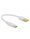 Delock Kabel Usb-C(M)->Usb-A(M) 2.0 0.15M Biały (Z32204) - nr 2