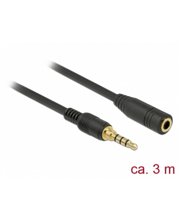 Kabel Delock MiniJack 3.5 mm - MiniJack 3.5 mm 3 Czarny (85633)