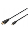 Digitus HDMI-Kabel przyłączeniowy złącze męsk(typ D) do złącze męskie HDMI (16032323006) - nr 1
