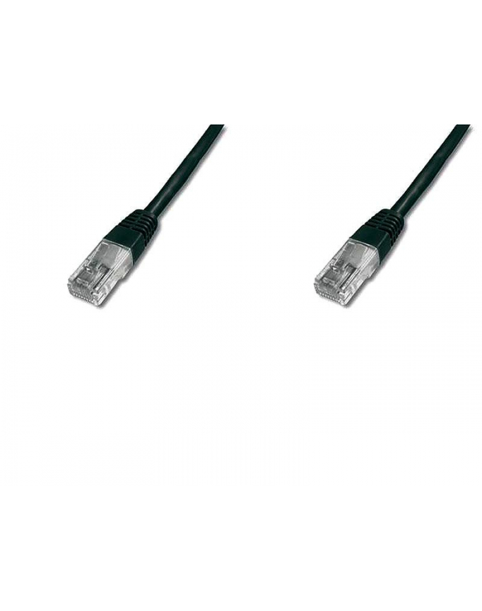 Kabel sieciowy U/UTP kat. 5e,0,5 m, czarny (DK-1511-005/BLACK) główny