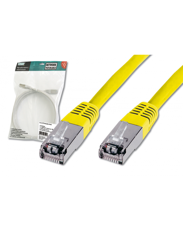 Digitus Patch Cable, SFTP, CAT5E, 0.5 M, yellow (DK-1531-005/Y) główny