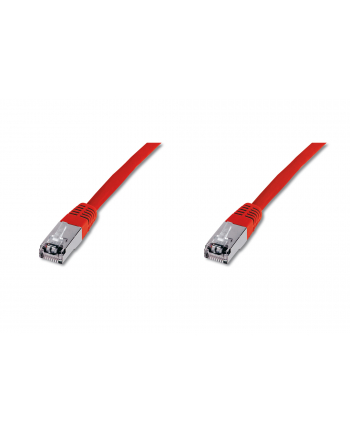 Kabel sieciowy SF/UTP kat. 5,czerwony, 10 m, opak. zast. (DK-1531-100/R)