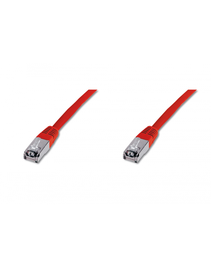 Kabel sieciowy SF/UTP kat. 5,czerwony, 10 m, opak. zast. (DK-1531-100/R) główny