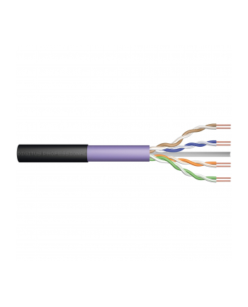 Digitus Kabel Skrętka Kat.6 Utp Zewnętrzny Uv 50M Czarny (DK1613VH5OD)