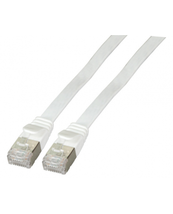 EFB Patchcord płaski U / FTP CAT.6A PVC 0,25 m biały (K5545WS025)
