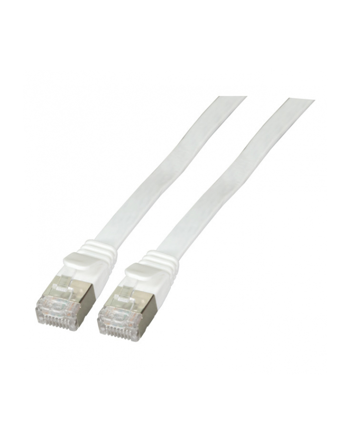 EFB Płaski kabel połączeniowy RJ45 U / FTP, kat. 6A, PVC, 0,5m biały (K5545WS.0,5) główny